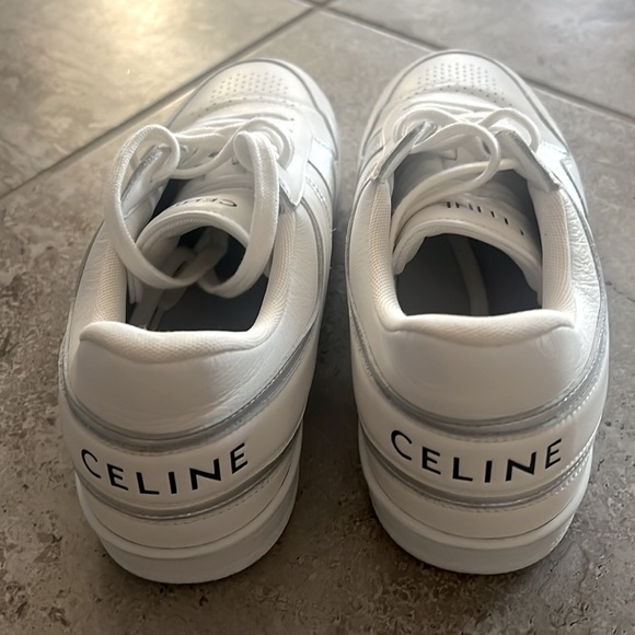 Celine Low Wave Lace-Up Sneaker, Optic White/Silver Size 41 in Box +DustBag $750 - Picture 7 of 16